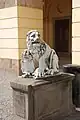 Marble lion from the Ujazdów Castle by Anonymous from Italy, 1630s, Drottningholm Palace