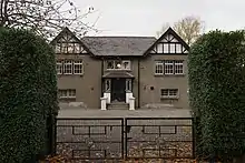 Exterior of the University's Boat Clubhouse.