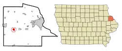 Location in the State of Iowa