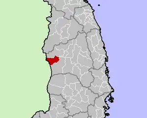 Location in Gia Lai province