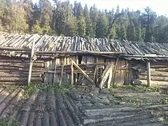 A typical shepherd's hut or Khark in Dudhatoli