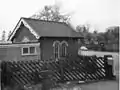 Duffield Station luggage shed by entrance gate