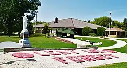 The war memorial and public library in Dugald.