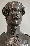 Bust of Prince Ferdinand Philippe, Duke of Orléans (1810–1842), son of Louis Philippe I. Cast in bronze by Eugène Gonon