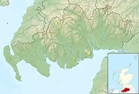 Map showing the location of Cairnsmore of Fleet National Nature Reserve