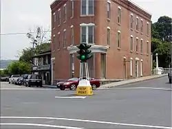 A dummy light in Canajoharie, New York. It was removed in 2021.
