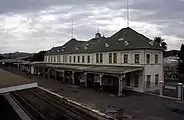 The station building and platforms