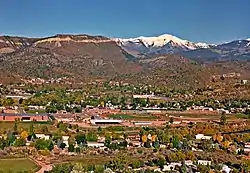 Durango as seen from Rim Drive