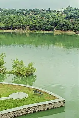 View of Durgam Cheruvu lake