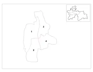 Districts of Dushanbe.