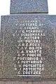 Names (32) recorded on the Derdepoort Memorial in Rustenburg