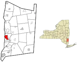 Location of Poughkeepsie