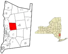 Location of Pleasant Valley, New York