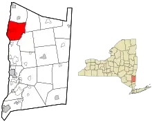 Location of Rhinebeck, New York