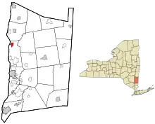 Location of Staatsburg, New York