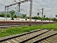 Duvvada railway station platforms