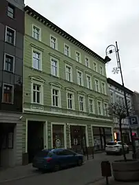 Refurbished elevation, view from the street