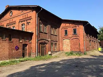Old brick factory buildings