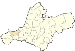 Location of Béni Saf within Aïn Témouchent province