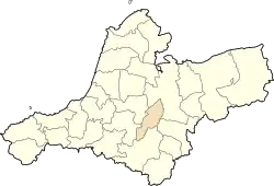Location of Chentouf within Aïn Témouchent province