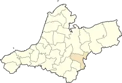 Location of Hassasna within Aïn Témouchent province