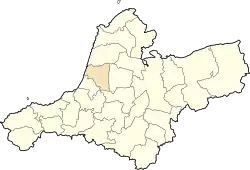Location of Terga within Aïn Témouchent province