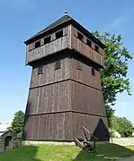 16th-c. wooden bell tower in Wojnicz