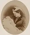 Princess Maria and her mother shortly after her birth, in 1870.