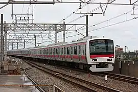 The E331 series set in service on the Keiyo Line, June 2010