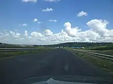 M1 highway near the Romanian border