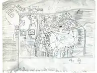 Hand-drawn map