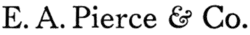 E. A. Pierce logo