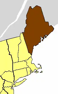 Location of the Diocese of Maine