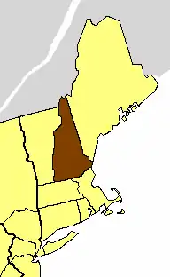 Location of the Episcopal Church of New Hampshire