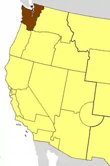 Location of the Diocese of Olympia