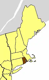 Location of the Diocese of Rhode Island