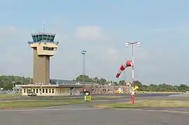 Bornholm Airport, terminal and ATC-tower air side