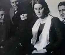 Elisa Maria Boglino in Palermo approx. 1930 with her mother to the left and husband to the right