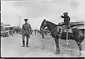 Major General Edward Mann Lewis and son HBL (on horse) at Fort Travis, Texas in 1922