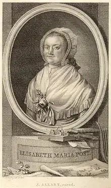 Engraved portrait by Reinier Vinkeles for the novel Reinhart (1791–1792), after a drawing by Isaac van 't Hoff