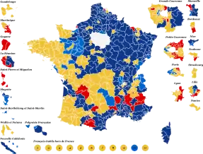 First-place candidate by constituency