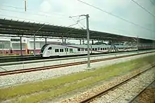 KLIA Ekspres trainset at Salak Tinggi depot.