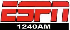 WIOV's logo under previous "ESPN 1240" branding