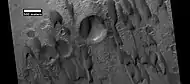 Dunes among craters, as seen by HiRISE under HiWish program.  Some of these are barchans.