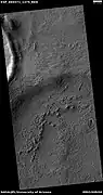 Odd shapes, as seen by HiRISE under HiWish program part of this image is enlarged in next image.