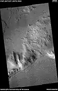 Wide view of layers, as seen by HiRISE under HiWish program.