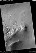 Gullies, as seen by HiRISE under HiWish program