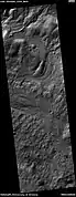 Channel, as seen by HiRISE under HiWish program Arrows indicate evidence of a meander.