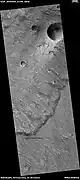 Ejecta margin of unnamed crater,  as seen by HiRISE under HiWish program