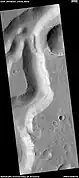 Section of the Nanedi Valles, as seen by HiRISE under the HiWish program